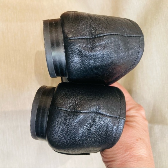 ZARA WOMAN Sz 40 Supple Leather Silver Chain Detail Long Toe Cap  Loafers Shoes - Picture 5 of 8